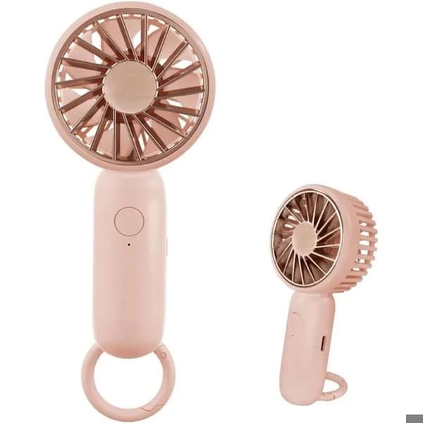Håndholdt USB-blæser, letvægts skrivebordsventilator med klips, bærbar, pink