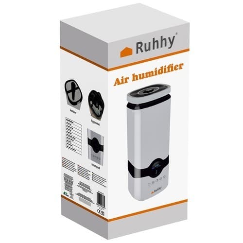Luftfukter og diffuser, 4L, stillegående drift, nattlys, aromaterapi, for hjemmekontor