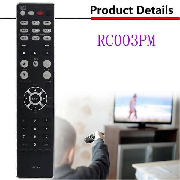 Erstatningsfjernkontroll RC003PM for Marantz AV effektforsterker PM5003 PM5004 PM5005 PM6003 PM6005 PM6