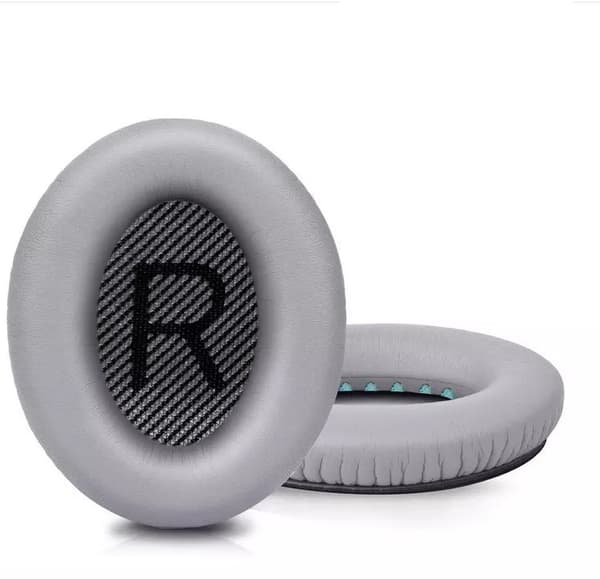 Erstatningsørekopper til Bose QC35/25/15, AE2, SoundTrue, SoundLink, Grå, Memoryskum