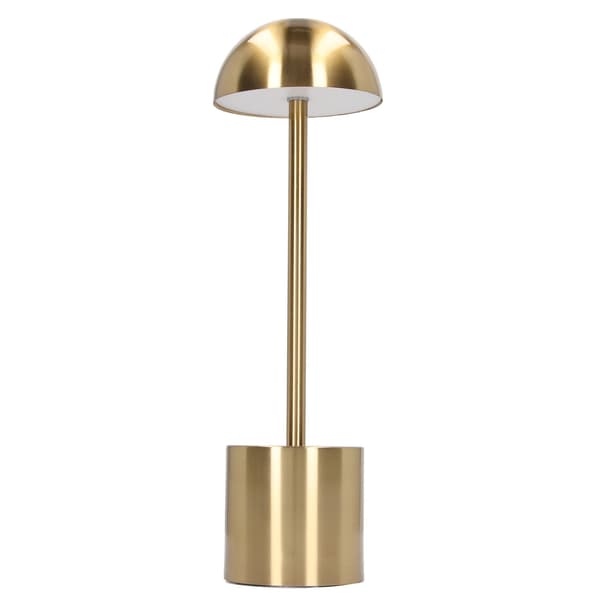 Trådløs genopladelig LED bordlampe, 2000mAh, 3 farve dæmpning, USB skrivebordslampe, guld