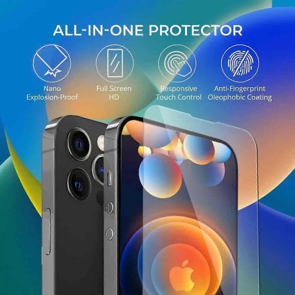 3-pack - iPhone 15 Pro Skärmskydd i Härdat Glas