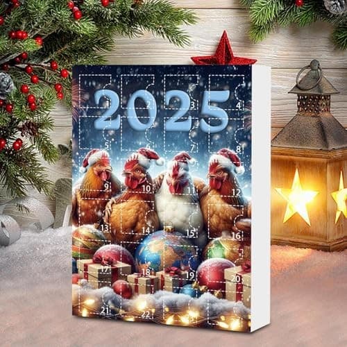 Julekalender 24-dagers, Dyreanheng, Stil F, Akrylpynt