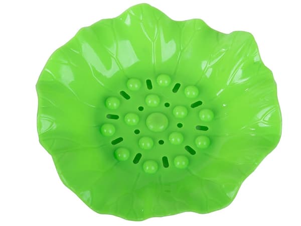 Självhäftande Tvålhållare, Grön, Väggmonterad Blomdesign, Plast, för Badrum