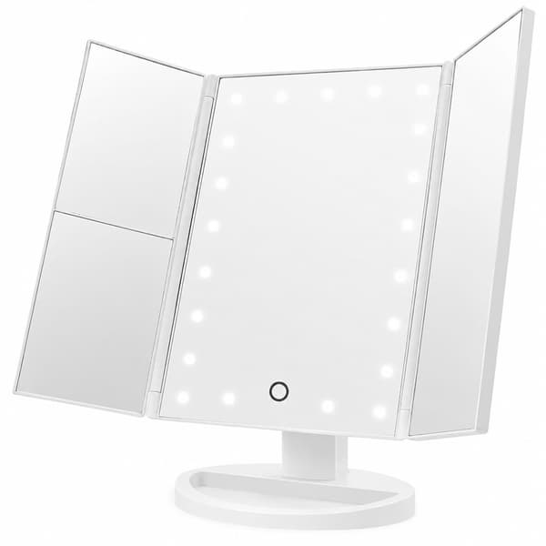 LED-valaistu suurentava meikkipeili, kosmeettinen peili valolla
