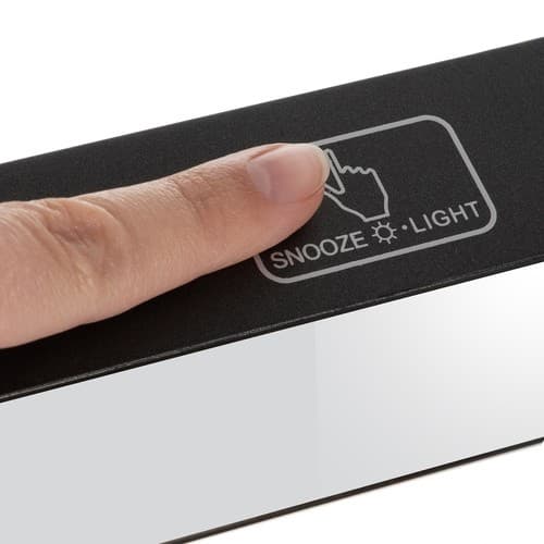 Digital vekkerklokke med Bluetooth, termometer, musikk, LED-skjerm, slumrefunksjon, lydaktivert