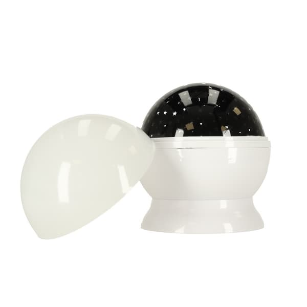 Stjerneprojektor til børn, Galaxy Natlampe, USB/Batteri, Farverige Stjerner, Roterende, Børneværelse