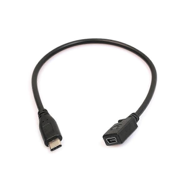 Typ C USB 3.1 hane till Mini USB hona laddningsdatakabel för Nexus 6P