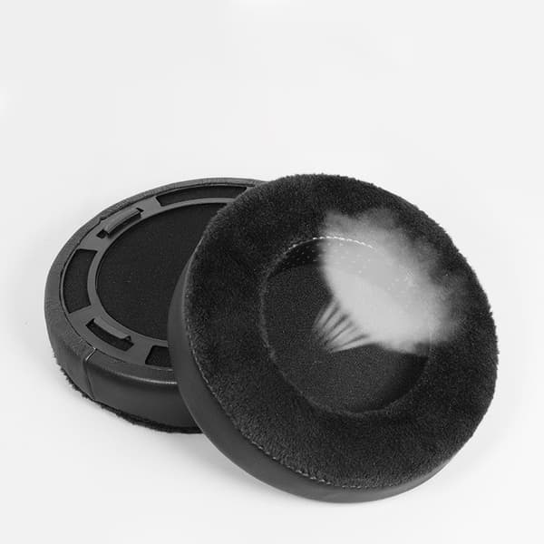 Erstatningsørepuder til Hifiman HE300/400/500/560, proteinlæder velour, sort