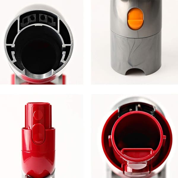 Vinkeladapter med lynkobling til Dyson V7/V8/V10/V11, grå/rød