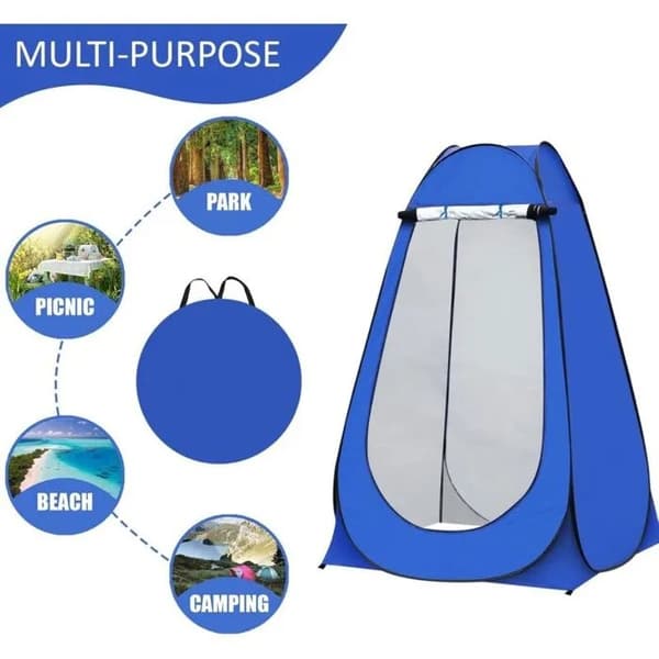 Omedelbart utfällbart bärbart campingdusch-, toalett- och omklädningstält, avskildhet utomhus