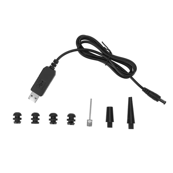 12V 120W Elektrisk Luftpumpe, Digitalt Display, USB-opladning, LED-lys, til Bildæk