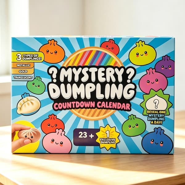Dumpling Squishy Stressavlastningsleksak, Blindlåda, Långsam Återhämtning, 24 Bullar 330g, Bulle Kläm Kul