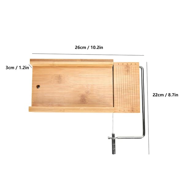 Bambussåpekutter, DIY-verktøy for kutting av stearinlys, sjokolade, mat, trepanel