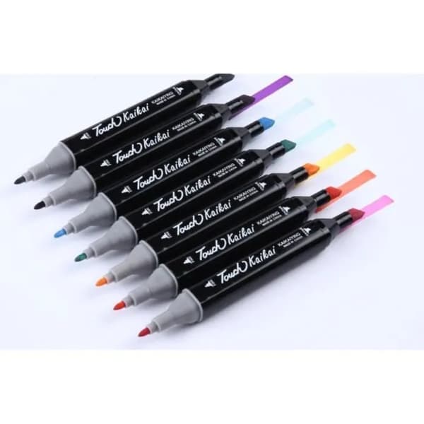 Alkoholbaserede Dual Tip Markere, 80 Farver, Permanente, Animation, Kunst, Skitse