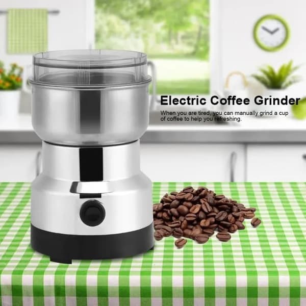 Elektrisk kaffekværn, rustfrit stål, 220V, bønnekværn til hjemmekontor