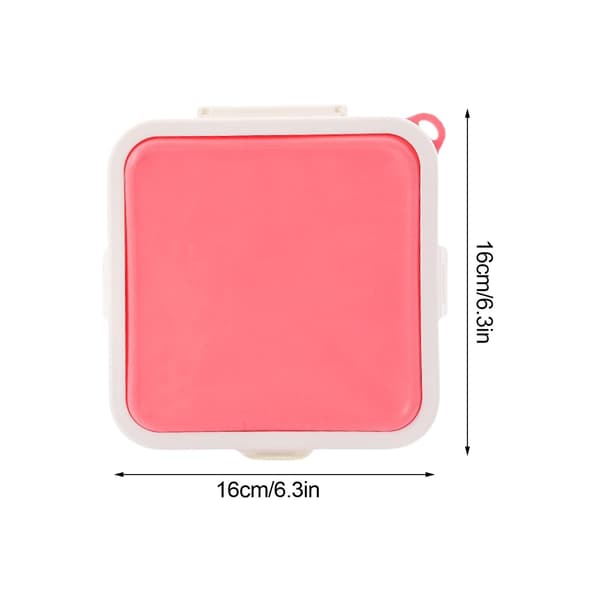 Bærbar Pizza Sandwich Matboks, Blå, Utendørs Piknik Bento for Barn, 16oz
