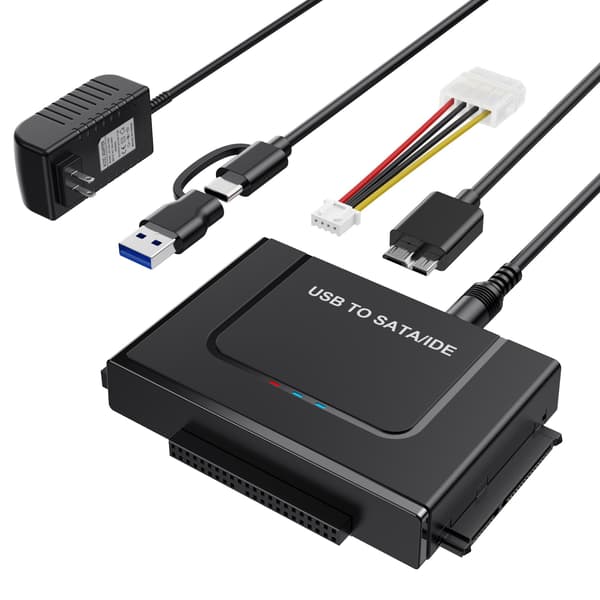 USB 3.0 till SATA-adapterkabel för 2,5 3,5 tums hårddisk, extern HDD-läsare omvandlare