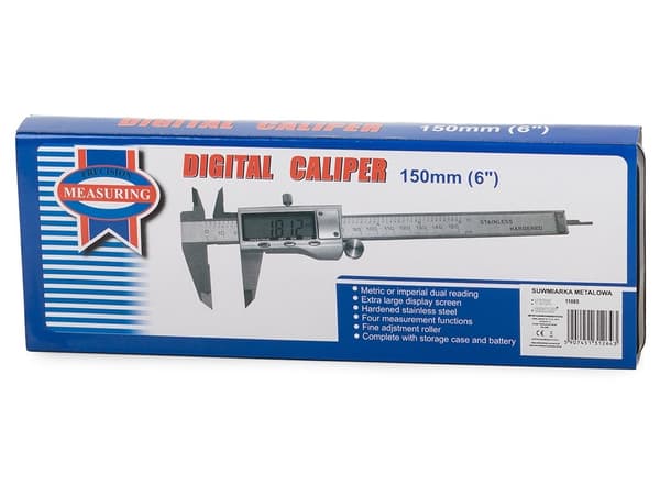Digitalt skjutmått 0-150 mm, rostfritt stål, 0,02 mm noggrannhet, elektronisk mikrometer