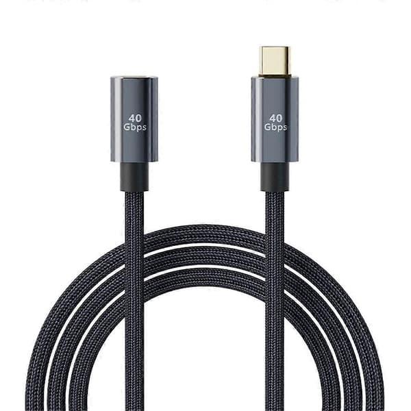 Type-C 100W hurtigopladende forlængerkabel 40 Gbps dataoverførsel Type C forlænger