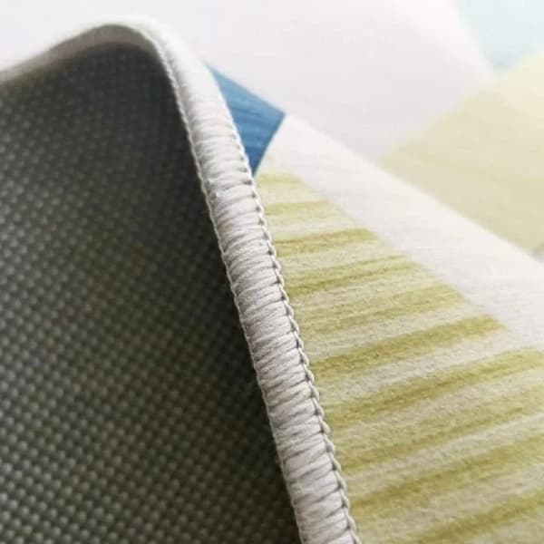 Modern kortluggad mjuk matta 120x160cm, flanellpolyester, halkfri, för vardagsrum sovrum