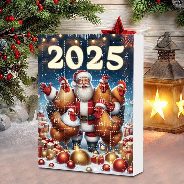 Julepynt Adventskalender 24-dagers nedtelling, Dyreanheng, Stil G