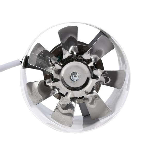 Inline kanalvifte, 20W avtrekksventilasjon, stålblad, innendørs luftkjøling til hjemmet