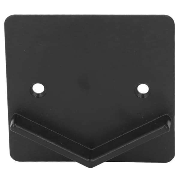 Duschdraperistångshållare, Fyrkantig Väggfäste, Svart, 2-pack, Badrumsbehållare