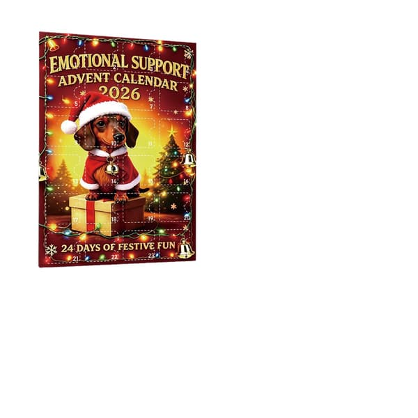 Adventskalender 2026 Akryl Platt Prydnad, Jul Blind Box, 15 Färger