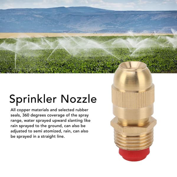 10 st G1/2 utvändig gänga sprinkler munstycke, justerbart trädgårdsbevattningsspruthuvud-50g