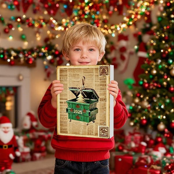 Julkalender med nedräkning, 24-dagars 2D akrylornamentset, stil C