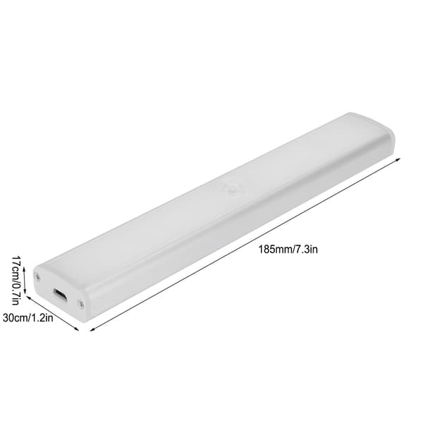 20LED bevegelsessensorlys, 800mAh USB oppladbart, justerbart for garderobeskap, trapper, korridorer
