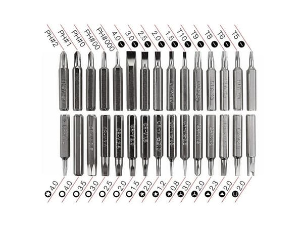 32-dele præcisionsskruetrækkersæt, grøn, Torx Phillips Hex, magnetiske bits, bærbart værktøjssæt