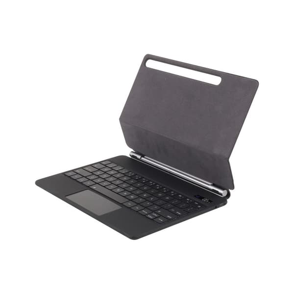 Läderfodral med magnetiskt Bluetooth-tangentbord för Samsung Galaxy Tab S9 FE