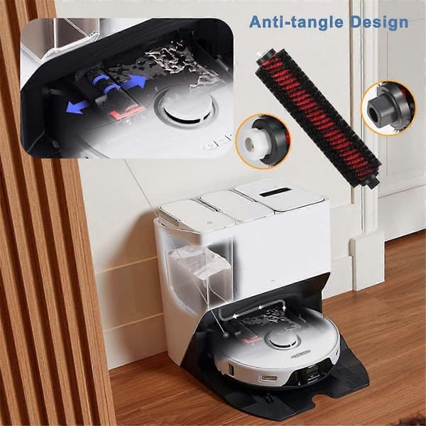 Tilbehørssett for S8 Pro Ultra, reservedeler for S8 Pro Ultra, hovedbørste, moppeklut HEP As Shown