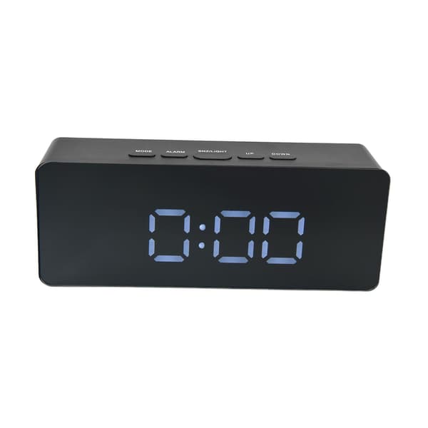 LED-digitaalinen herätyskello, USB-virtalähde, 3 valaistustilaa, torkku, Celsius/Fahrenheit, musta