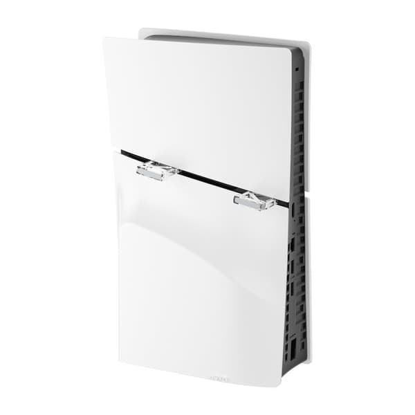 Transparent PC horisontellt stativ kompatibelt med PS5 Slim, stabil skyddande design