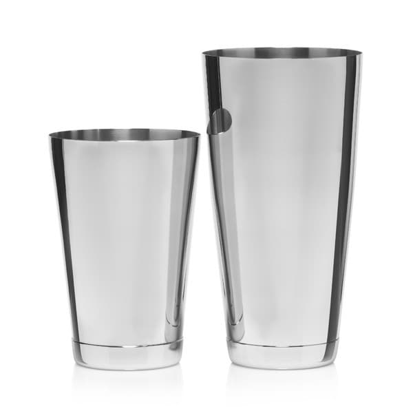 Boston Shaker Tin/Tin Sæt, 84cl & 55cl, Professionel Cocktail Shaker, Hvid Æske