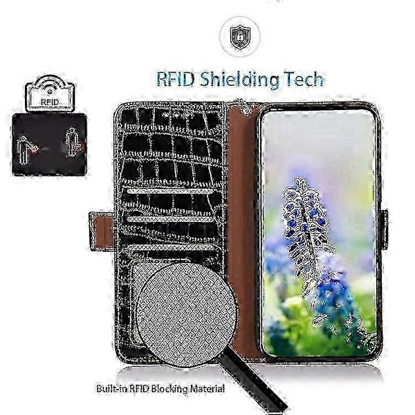 Flip Wallet-etui i ægte koskind til iPhone 16e Black