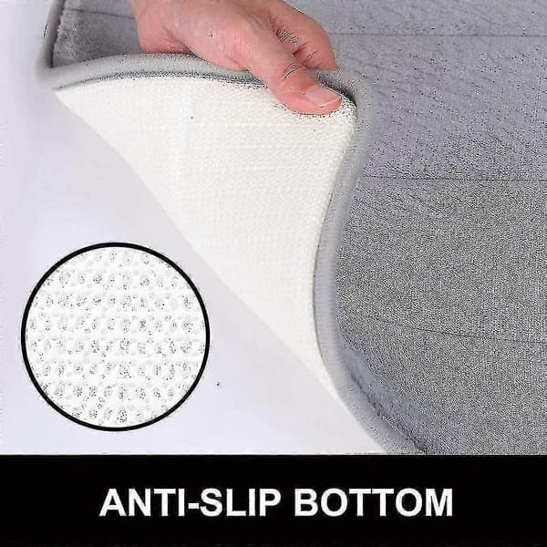 Baderomsmatte absorberende sklisikker badematte vaskbar badematte - 30x50 cm (beige)