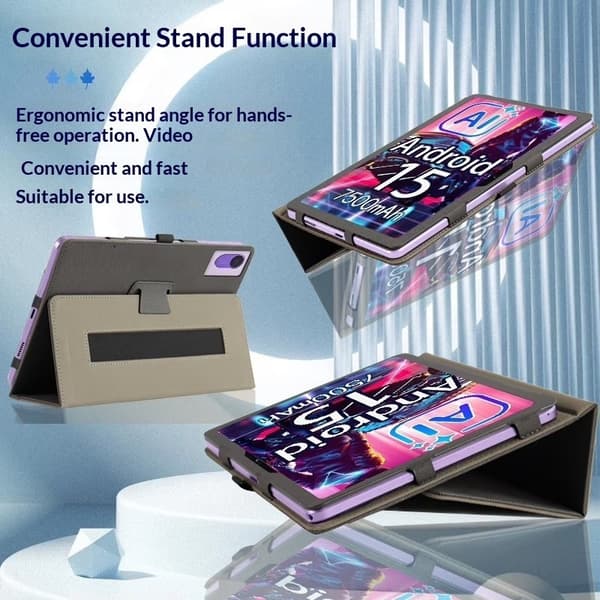 Tabletcover kompatibel med Plimpton PlimPad P2 10.1\", stødsikkert standcover, multi-vinkel, blå