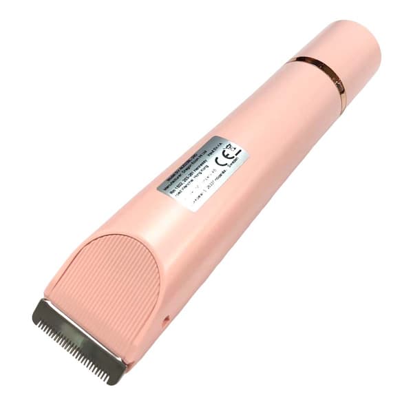 Elektrisk hårfjerner til kvinder, smertefri trimmer til ansigt, krop, bikini, genopladelig, pink Pink