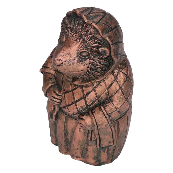 Hedgehog hagefigur, harpiksfigur, søt dyrepynt for utendørs hage