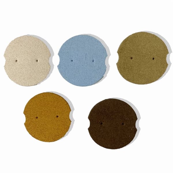 12 stk. ring-displaystativ, himmelblå mikrofiber smykkeholder, organisator til hjemmet