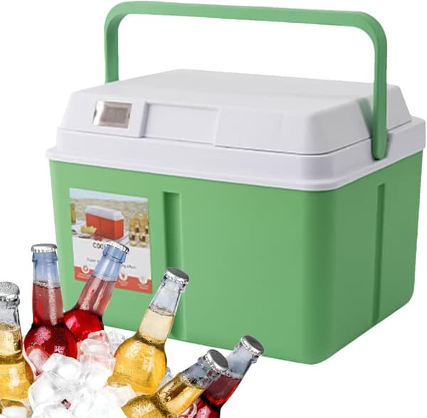 Bærbar kjøleboks 5L/8L med digitalt termometer, isolert pose for grilling, campingmatoppbevaring