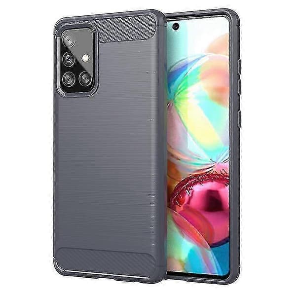 TPU Kolfiber Skal För Samsung A72 4G Grå Mfkj-627