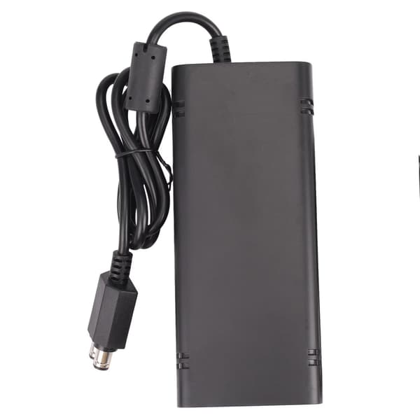Xbox 360 Slim AC-adapter 135W strømforsyning, sort, overopladnings- og overophedningsbeskyttelse