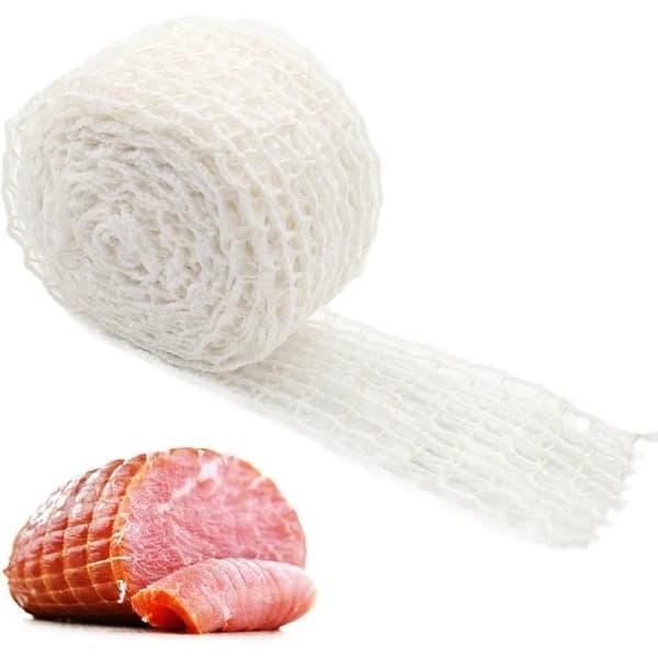 Elastisk kjøttnettingsrull 5m Størrelse 16 for skinke, bacon og fjærkre