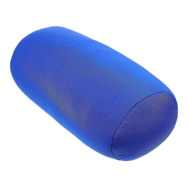 Set med 1 andningsbar cylindrisk nackkudde i polyester elastiskt tyg för bekvämt sovstöd