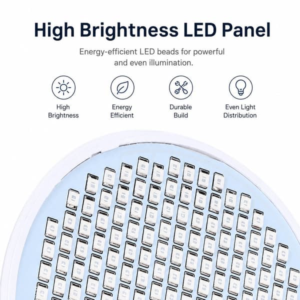 200 LED Plantegrowpære, E27 30W, Fuld Spektrum til Indendørs Planter, 85-265V